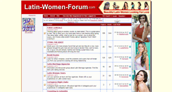 Desktop Screenshot of latin-women-forum.com